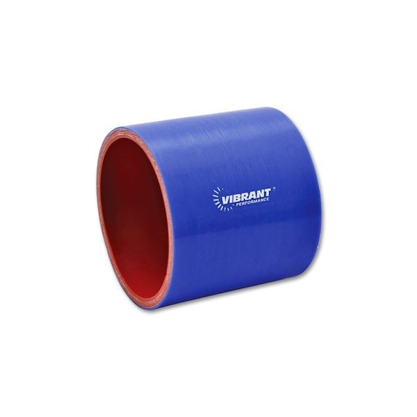 Vibrant Performance 4 PLY SILICONE SLEEVE, 3.5IN I.D. X 3IN LONG - BLUE 2716B